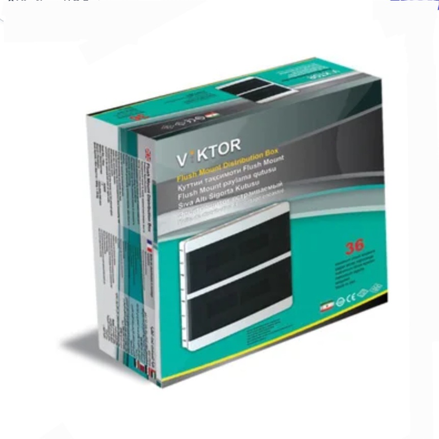 جعبه فیوز ۳۶ تایی دو ردیفه بدون شینه توکار ویکتور (VIKTOR)