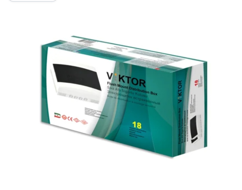 جعبه فیوز ۱۸ تایی تک ردیفه بدون شینه روکار ویکتور (VIKTOR)