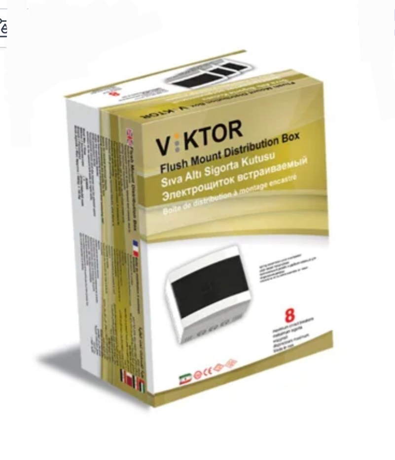 جعبه فیوز ۸ تایی تک ردیفه بدون شینه روکار ویکتور (VIKTOR)